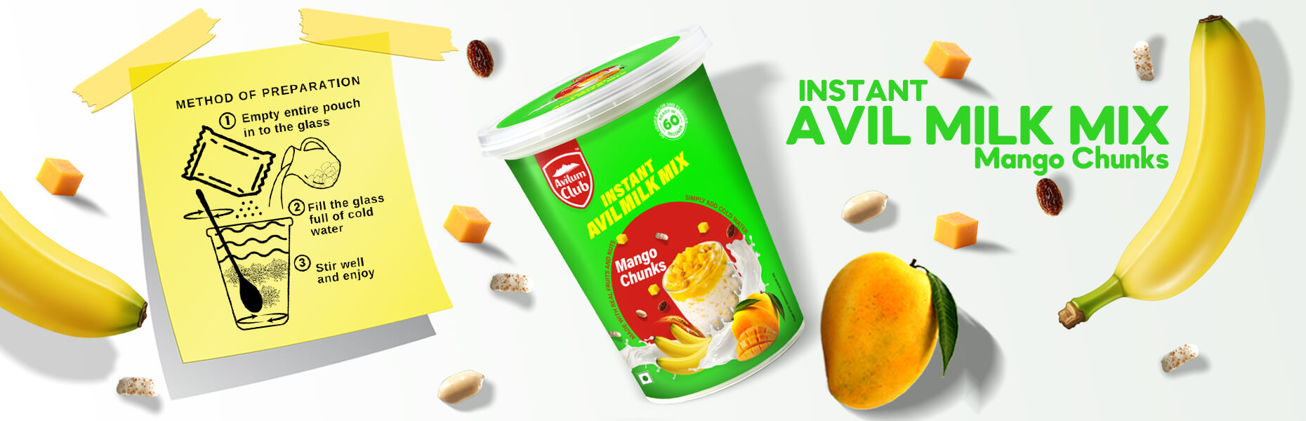 Avilum Club Instant Avil Milk Mango Chunks